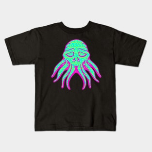 RD&I Skulltopus Hot pink & Aqua Kids T-Shirt